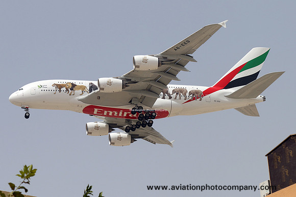 Emirates Airbus A380-800 A6-EEQ at Dubai (2016)