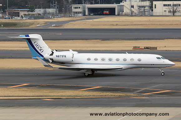 Wilmington Trust Co Trustee Gulfstream 650 N871FR at Tokyo Narita (2015)