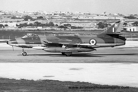 RAF Hawker Hunter FGA.9 XG226/M at RAF Luqa