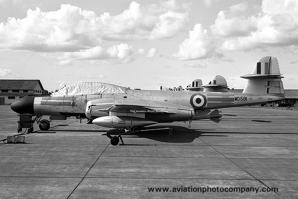 RAF 1574 Flight Gloster Meteor TT.20 WD591