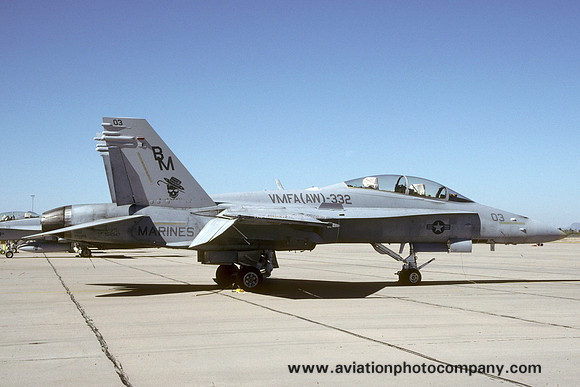 US Marines VMFA(AW)-332 McDonnell Douglas F/A-18D Hornet 164947/BM-03 (1998)
