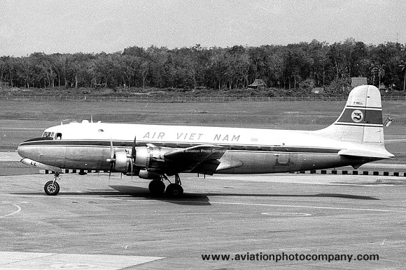Air Vietnam Douglas C-54 F-BELL at Paya Lebar (1966)
