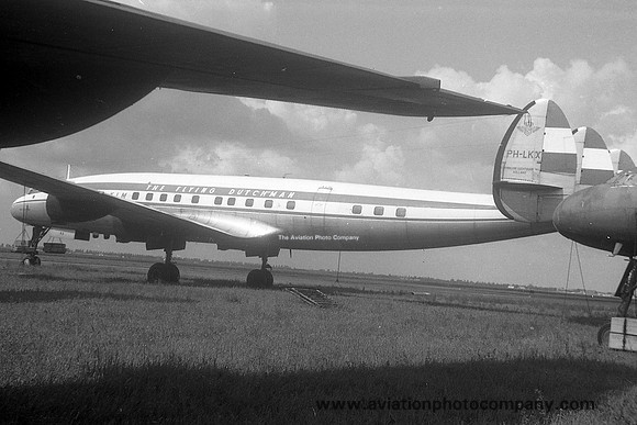 KLM Lockheed L-1049G Constellation PH-LKX stored at Schiphol