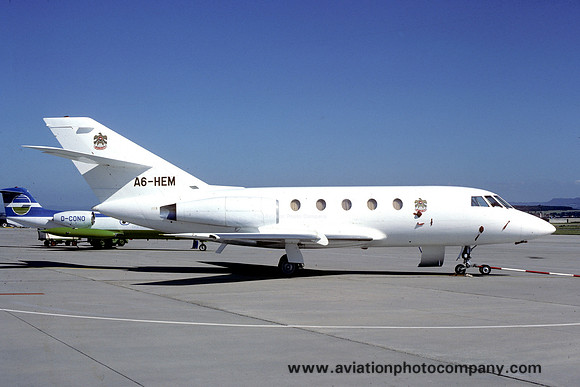 Dubai Air Wing Dassault Falcon 20 A6-HEM (1984)