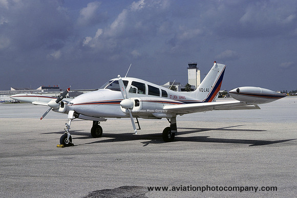 St Lucia Airways Cessna 310 VQ-LAU (1979)