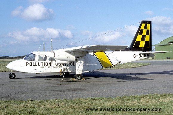 Department of Transport Pollution Control Britten Norman BN-2 Islander G-BJWM (1985)