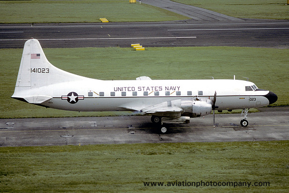 US Navy Sigonella Convair C-131F Samaritan 141023 (1986)