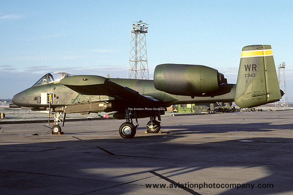USAF 81 TFW 92 TFS Fairchild A-10A Thunderbolt 81-0943/WR (1986)
