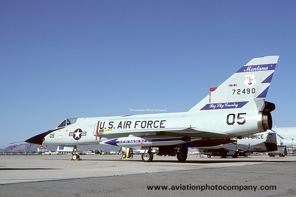 USAF Montana ANG 186 FIS Convair F-106A Delta Dart 57-2490 (1986)