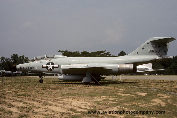 USAF McDonnell F-101B Voodoo 58-0276 displayed at Warner Robins AFB (1986)