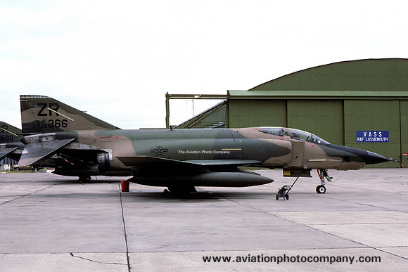USAF 26 TRW 38 TRS McDonnell RF-4C Phantom 69-0366/ZR at RAF Lossiemouth (1986)