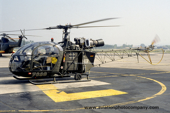 West German Army Sud Alouette II 76+80 (1988)