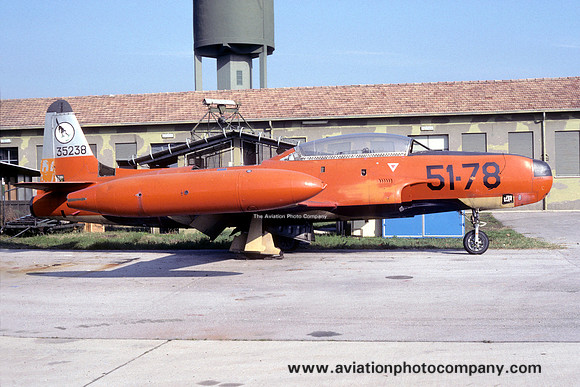 Italian Air Force 51 Stormo Lockheed RT-33A 35238/51-78 (1989)