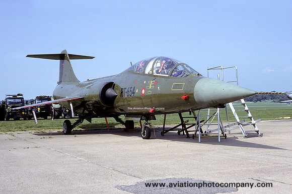 Danish Air Force Lockheed TF-104G Starfighter RT-654 (1988)