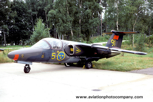 Swedish Air Force F5 SAAB 105 Sk60A 60091 (1984)