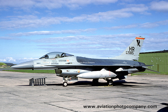 USAF 50 TFW 496 TFS General Dynamics F-16A Fighting Falcon 80-0585/HR (1986)