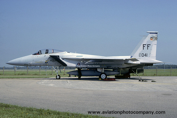 USAF 1 TFW 94 TFS McDonnell Douglas F-15C Eagle 81-0041/FF (1986)