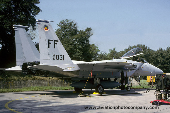 USAF 1 TFW 94 TFS McDonnell Douglas F-15C Eagle 83-0031/FF (1986)