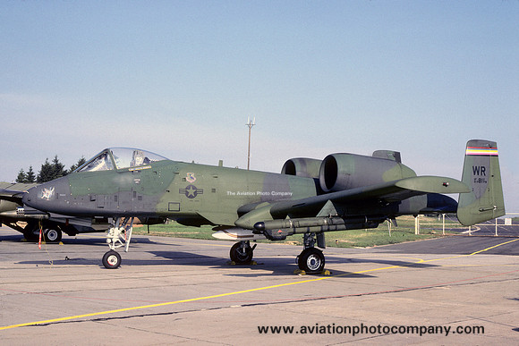 USAF 81 TFW Fairchild A-10A Thunderbolt 81-0081/WR (1986)