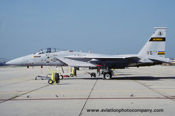 USAF Georgia ANG 128 TFS McDonnell Douglas F-15A Eagle 74-0116 (1986)