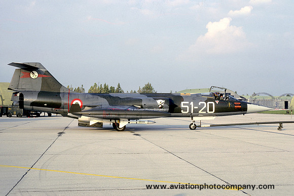 Italian Air Force 51 Stormo Lockheed F-104S Starfighter MM6850/51-20 (1984)