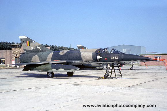 Belgian Air Force 2 Wing Dassault Mirage 5BA BA-42 at RAF Lossiemouth (1976)
