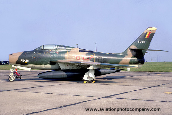 Belgian Air Force 2 Wing Republic F-84F Thunderstreak FU-28 (1969)