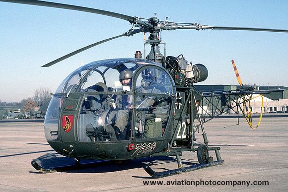 German Army HFWS Sud Alouette II 76+08/22 (1990)