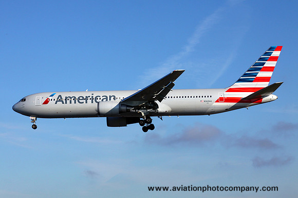 American Airlines Boeing 767-300 N369AA at Manchester (2013)
