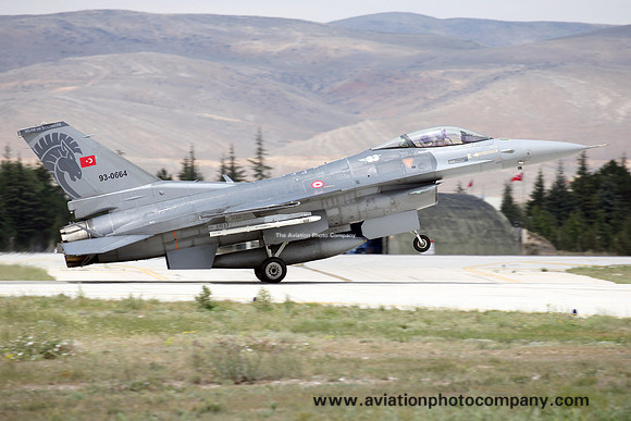 Turkish Air Force 132 Filo General Dynamics F-16C Fighting Falcon 93-0664 during Exercise Anatolian Eagle at Konya (2016)