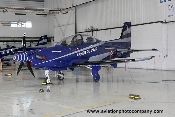 French Air Force EPAA315 Pilatus PC-21 03/709-FE at Cognac (2024)