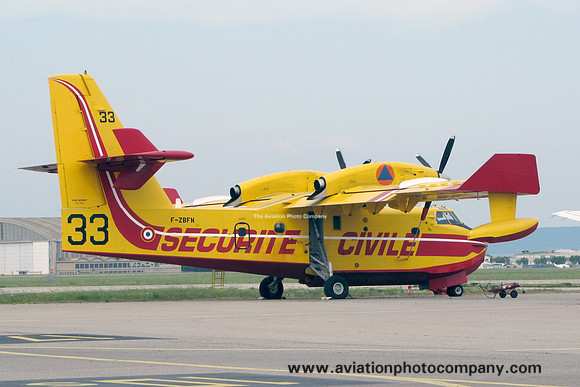 French Securite Civile Canadair CL-415 F-ZBFN/33 at Marignane (2013)