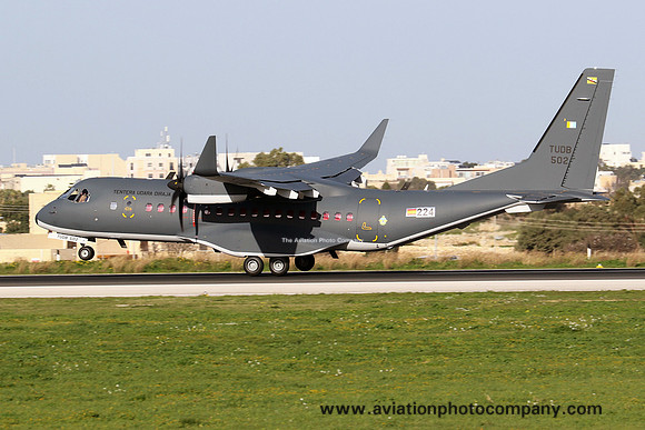 Royal Brunei Air Force CASA C-295M TUDB502 at Malta Luqa IAP (2024)