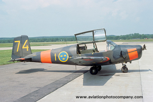 Swedish Air Force F1 SAAB SB.91B Safir 50041/74 (1977)