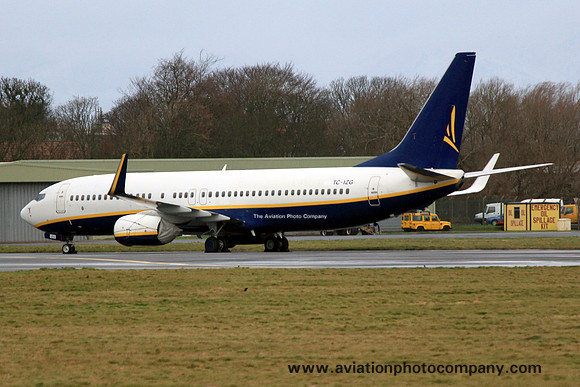 Ex Ryanair Boeing 737-800 TC-IZG at Prestwick (2013)