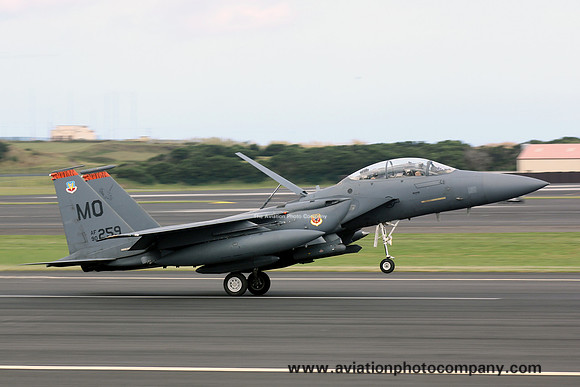 USAF 366 FW 391 FS McDonnell Douglas F-15E Strike Eagle 90-0259/MO at Lajes (2012)