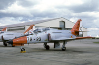 Spanish Air Force Ala 79 CASA C-101 Aviojet E.25-23/79-23 at IAT Fairford (1987)
