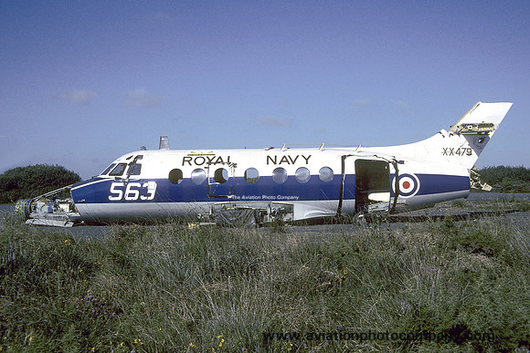 Royal Navy Scottish Aviation Jetstream T.2 XX479 at Predannack (1997)