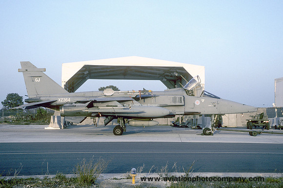 RAF Sepecat Jaguar GR.1 XZ364/GJ during Operation Deny Flight (1994)