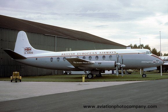 British European Airways Vickers Viscount G-AMOG at Cosford (1984)