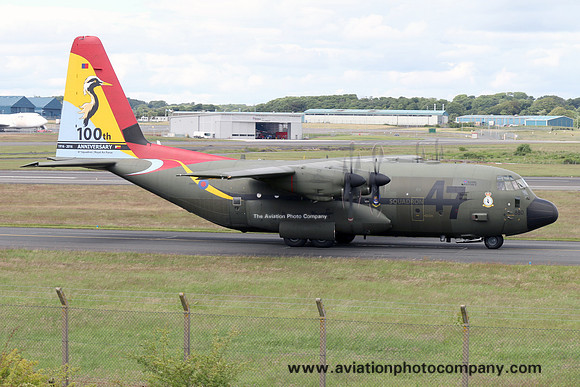RAF 47 Squadron Lockheed C-130 Hercules C.5 XH880 at Prestwick (2016)