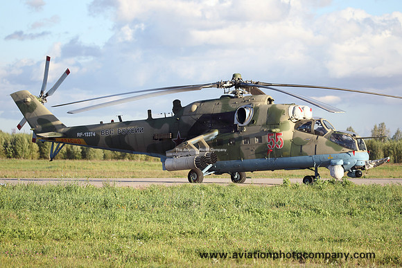 Russian Air Force Mil Mi-35M RF-13375/55 red at Kubinka (2016)