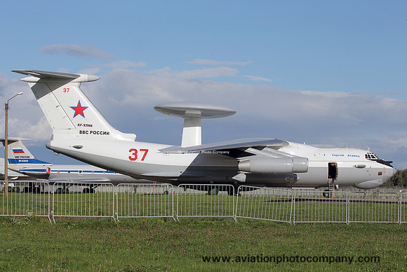 Russian Air Force Beriev A-50U RF-93966/37 red at Kubinka (2016)