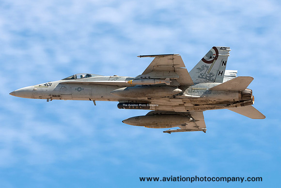 US Marines VMFA-323 McDonnell Douglas F/A-18C Hornet 164709/NH-401 at MCAS Yuma (2016)