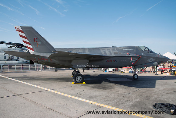 US Marines VMFA-211 Lockheed F-35B 168732/CF-01 at the Miramar Air Show (2016)