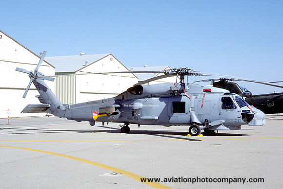 US Navy HSL-43 Sikorsky SH-60B Seahawk 162112/TT-28 at Beale AFB (1986)