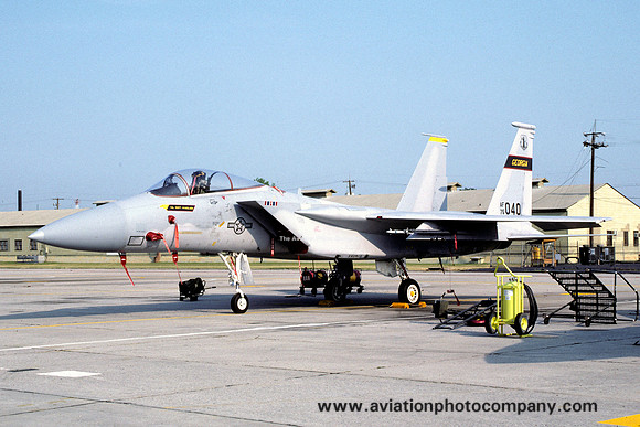 USAF Georgia ANG 128 FIS McDonnell Douglas F-15A Eagle 75-0040 (1986)