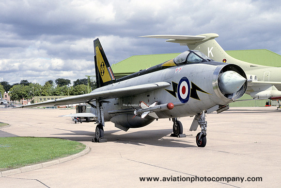 RAF 111 Squadron English Electric Lightning F.3 XR713 at Coningsby (1995)