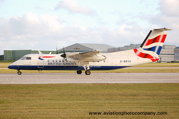 British Airways Citiexpress DHC-8-300 G-BRYX at Manchester IAP (2006)