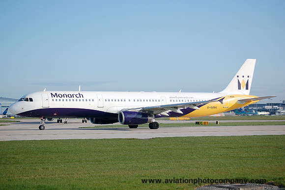 Monarch Airbus A321-200 G-OZBG at Manchester IAP (2006)